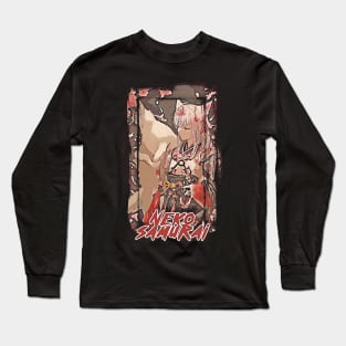 Neko Samurai Long Sleeve T-Shirt